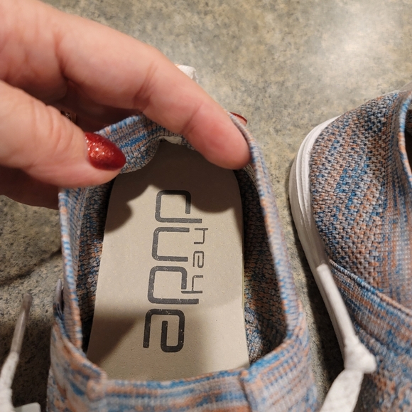 Hey Dude womens knit halo size 8 BWT azure coral - Picture 4 of 12